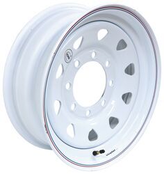 Vesper Steel 10-Spoke Trailer Wheel - 16" x 6" Rim - 8 on 6-1/2 - White - TTW66865WS569D