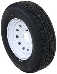 Provider ST205/75R14 Radial Trailer Tire w/ 14" White Spoke Wheel - 5 on 4-1/2 - LR C - TTWA14RWS