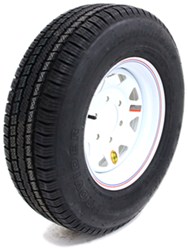 Provider ST225/75R15 Trailer Tire with White Spoke Wheel - 6 on 5-1/2 - TA84VR