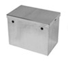 camper battery box trailer universal tow-rax - polished aluminum 14 inch long x 9 wide 10-3/8 tall