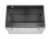 camper battery box trailer universal tow-rax - polished aluminum 14 inch long x 9 wide 10-3/8 tall