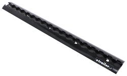 Tow-Rax L-Track - Domed - Anodized Black - Aluminum - 18" Long - TWSP18DTAB