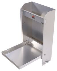 Tow-Rax Aluminum Storage Cabinet w/ Folding Tray - 22" Tall x 12" Wide - Machined Finish