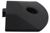 e-track end caps tow-rax piece for tapered l-track rails - black polyethylene qty 1