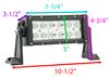 optronics off road lights light bar dimensions