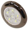 Optronics LED Utility Light w/ Switch - Submersible - 168 Lumens - Round - Nickel Trim - Clear Lens