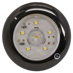 Optronics 12V LED RV Dome Light - Single - 3" Diameter - Black Trim - UCL60CSWNB
