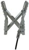 wheel chock stabilizer steel ultra-fab and lock for tandem-axle trailers rvs - up to 5-1/4 inch wide