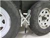 0  wheel chock stabilizer steel ultra-fab and lock stabilizers for tandem-axle trailers rvs - qty 2
