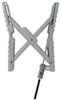 steel single chock ultra-fab and lock wheel stabilizer for tandem-axle trailers rvs - up to 10 inch wide