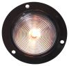 utility lights optronics trailer light - submersible incandescent round black flange clear lens