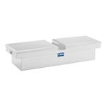 UWS Truck Bed Toolbox - Crossover Style - Gull Wing Series - 9.1 cu ft - Bright Aluminum