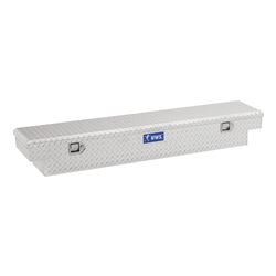 UWS Truck Bed Toolbox - Narrow Crossover - Slim Line Series - 3.2 cu ft - Bright Aluminum