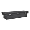 crossover tool box medium capacity uws truck bed toolbox - style single lid series 7.5 cu ft gloss black