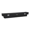 crossover tool box 63 inch long uws truck bed toolbox - narrow slim line series 3.4 cu ft gloss black