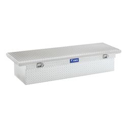 UWS Truck Bed Toolbox - Crossover Style - Low Profile Series - 8.4 cu ft - Bright Aluminum - UWS00365