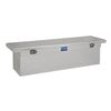 crossover tool box large capacity uws deep truck bed toolbox - style low profile series 10.8 cu ft bright aluminum