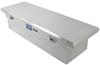 crossover tool box medium capacity uws truck bed toolbox - style low profile series 7.2 cu ft bright aluminum