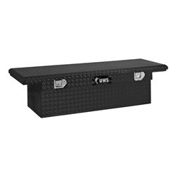 UWS Truck Bed Toolbox - Crossover Style - Low Profile Series - 6.3 cu ft - Gloss Black