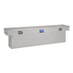 UWS Truck Bed Toolbox - Narrow Crossover - Slim Line Series - 6.3 cu ft - Bright Aluminum