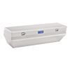 chest tool box large capacity uws truck bed - wedge series offset lid notched 10.4 cu ft bright aluminum