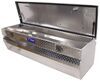 chest tool box uws truck bed - wedge series offset lid 11.8 cu ft bright aluminum