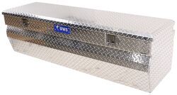 UWS Truck Bed Chest - Wedge Series - Offset Lid - 11.8 cu ft - Bright Aluminum - UWS01034
