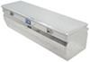 chest tool box medium capacity uws truck bed - wedge series offset lid 8.2 cu ft bright aluminum