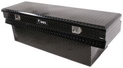 UWS Truck Bed Chest - Wedge Series - Offset Lid - Notched Box - 11 cu ft - Gloss Black - UWS01036
