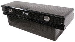 UWS Truck Bed Chest - Wedge Series - Offset Lid - Notched Box - 11 cu ft - Gloss Black