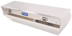 UWS Truck Bed Chest - Wedge Series - Offset Lid - Notched Box - 10.8 cu ft - Bright Aluminum