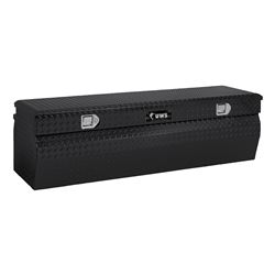 UWS Truck Bed Chest - Wedge Series - Offset Lid - 7.1 cu ft - Gloss Black - UWS01043