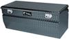 large capacity 55 inch long uws truck bed chest - wedge series offset lid 10.7 cu ft gloss black