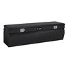 chest tool box large capacity uws truck bed - wedge series offset lid 10.7 cu ft gloss black