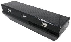 UWS Truck Bed Chest - Wedge Series - Offset Lid - Notched Box - 12 cu ft - Gloss Black