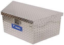 UWS A-Frame Trailer Toolbox - Low Profile - 2.9 cu ft - Bright Aluminum - UWS04530