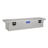 crossover tool box medium capacity uws secure lock low profile truck bed toolbox - style 8.6 cu ft bright aluminum