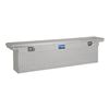 crossover tool box medium capacity uws deep low profile truck bed toolbox - narrow slim line 6.1 cu ft bright aluminum