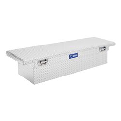 UWS Truck Bed Toolbox w/ Pull Handles - Crossover Style - Low Profile - 8.4 cu ft - Bright Aluminum