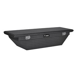 UWS Angled Truck Bed Toolbox - Crossover Style - 7 cu ft - Matte Black