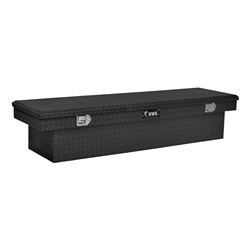 UWS Truck Bed Toolbox - Crossover Style - Single Lid Series - 9 cu ft - Matte Black