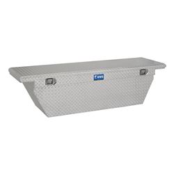 UWS Deep Angled Truck Bed Toolbox - Crossover Style - Low Profile - 10 cu ft - Bright Aluminum