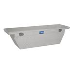 UWS Deep Angled Truck Bed Toolbox - Crossover Style - Low Profile - 10 cu ft - Bright Aluminum