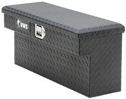 UWS UTV L-Shaped Side Rail Toolbox - Single Lid - 33" Long - 2.45 cu ft - Matte Black