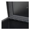 side rail toolbox 33 inch long uws utv l-shaped - single lid 2.45 cu ft matte black