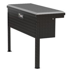 UWS Truck Tool Box - Side Mount - Low Profile - Aluminum - 2.3 cu ft - Gloss Black