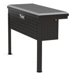 UWS Truck Tool Box - Side Mount - Low Profile - Aluminum - 2.3 cu ft - Gloss Black