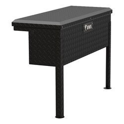 UWS Truck Tool Box - Side Mount - Low Profile - Aluminum - 2.3 cu ft - Matte Black