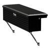 side rail tool box small capacity uws truck - mount low profile aluminum 3 cu ft gloss black
