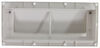 range hood plastic ventline exterior wall vent for rv - locking damper 1-3/4 inch collar white